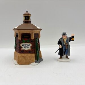 Department 56 1995 Vintage Heritage Village Brixton Road Watchman Set Of 2 58390